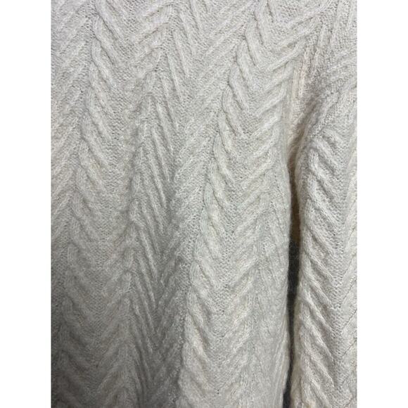 ASTR The Label Brynn Cream Mock Neck Balloon Sleeve Sweater Womens Small - Picture 3 of 9